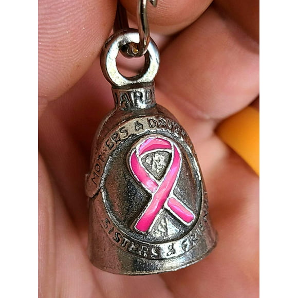 BREAST CANCER AWARE GUARDIAN BELL COMPLETE MOTORCYCLE KIT W/ HANGER & WRISTBAND